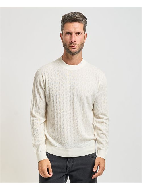 Armani Exchange men's sweater with wave pattern ARMANI EXCHANGE | XM000878-AF11982U0009